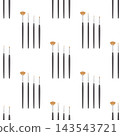 cartoon brush pattern in flat style 143543721