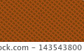 Waffle biscuit chocolatebackground, product wallpaper, vector flat pattern sweet wafer texture backdrop. 143543800