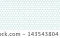 White pattern with hexagon mesh. blue honeycomb pattern, Hexagon Grid tech pattern. vector illustration. For card, banner, print 143543804