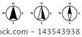 Compass/magnetic compass direction mark icon (English) 143543938