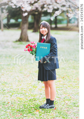 高中女生 畢業生 畢業 143543976