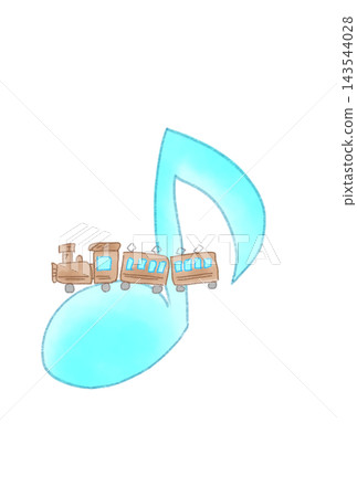 Musical notes with trains Musical notes with trains 143544028