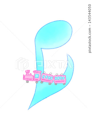 Musical notes with trains Musical notes with trains 143544050