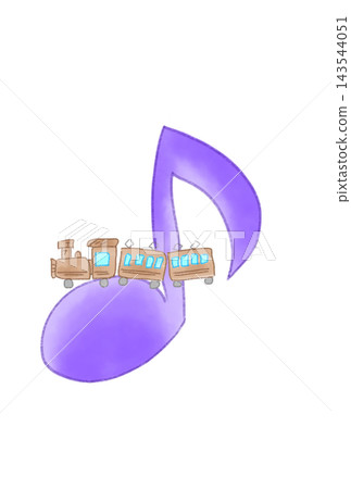 Musical notes with trains Musical notes with trains 143544051