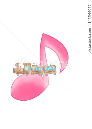Musical notes with trains Musical notes with trains 143544052