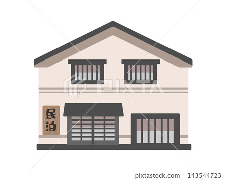 Homestay building illustration 143544723