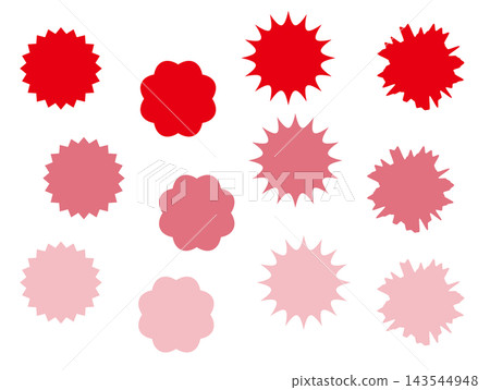 Decorative sticker set, red Decorative sticker set, red 143544948