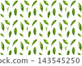 Seamless pattern background of hand-painted watercolor tea leaves 143545250