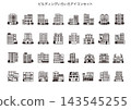Various Building Icon Set 143545255