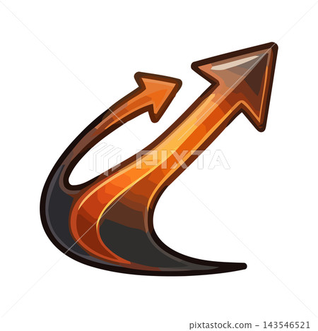 A dynamic graphic representing upward movement, growth, success, and progress with a fiery, energetic visual. 143546521