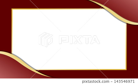 A sophisticated and elegant frame background with gold lines. 143546971