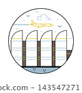 Bauhaus Archive Berlin Landmark Line Icon 143547271