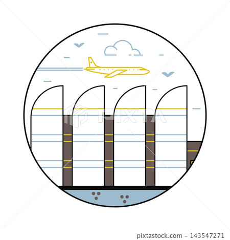 Bauhaus Archive Berlin Landmark Line Icon Bauhaus Archive Berlin Landmark Line Icon 143547271