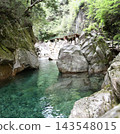 The beautiful emerald green stream and the lush greenery of Kakisore Valley 143548015