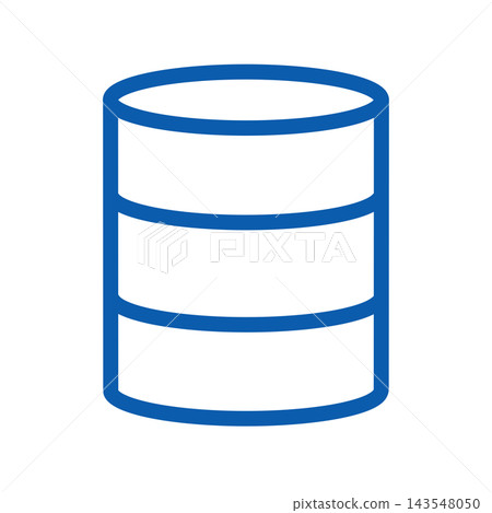 Database icon, DB, simple, blue Database icon, DB, simple, blue 143548050
