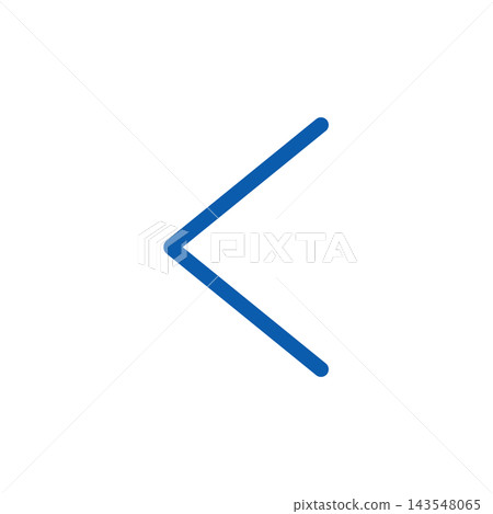 Back icon, left arrow, simple, blue Back icon, left arrow, simple, blue 143548065