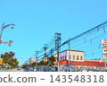 輸電線路和購物中心 143548318