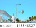 陽光明媚的秋日街景 143548327