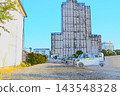 在建建築和停車場 143548328
