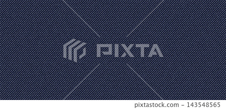 Blue Denim Jeans Fabric Texture Vector Background with Woven Diagonal Threads for Textile Design Blue Denim Jeans Fabric Texture Vector Background with Woven Diagonal Threads for Textile Design 143548565