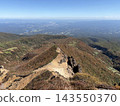 Mount Nasu, with its rocky ridge and distant plains in view. 143550370
