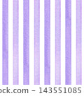 Purple and white vertical stripes with a soft watercolor texture and subtle paper grain. Hand-painted seamless pattern for textile, wallpaper, gift wrapping, stationery and scrapbooking 143551085