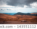 mountain slopes in the ukrainian carpathians mountain tops and forests on a background 143551112