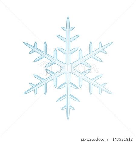 白色和淺藍色雪花單幅向量圖 白色和淺藍色雪花單幅向量圖 143551818