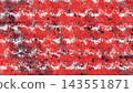 A grunge texture background with overlapping red and black spots. 143551871