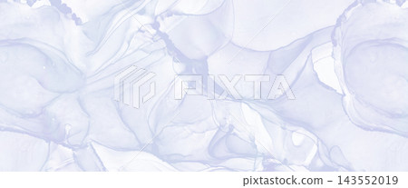 一幅優雅的大理石背景插圖，淡紫色和白色巧妙融合，讓人聯想到精緻的酒精墨水。 143552019