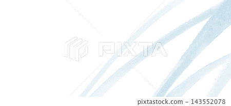 A background illustration featuring elegant watercolor-style stripes with pale blue brushstrokes extending diagonally, and a wide white margin. A background illustration featuring elegant watercolor-style stripes with pale blue brushstrokes extending diagonally, and a wide white margin. 143552078
