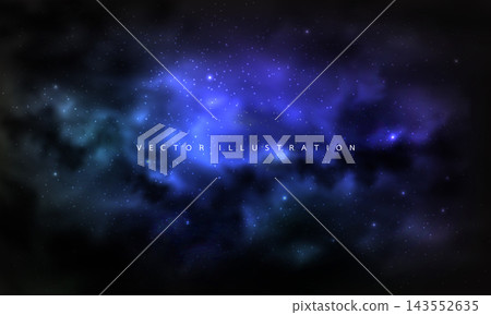 Galaxy cloud nebula stars dark night universe milky way cosmos vector Galaxy cloud nebula stars dark night universe milky way cosmos vector 143552635