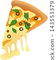 triangular cheese pizza 143553379