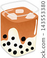 thai milk bubble tea 143553380