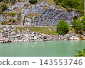 Scenic view of the Aare river near Meiringen, Switzerland 143553746
