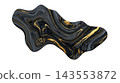 Luxurious Abstract Fluid Art Element Isolated Background for Alpha Transparency Overlay 143553872