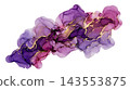 Luxurious Abstract Fluid Art Element Isolated Background for Alpha Transparency Overlay 143553875
