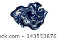 Luxurious Abstract Fluid Art Element Isolated Background for Alpha Transparency Overlay 143553876