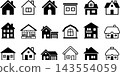 Collection of House Icons - Home and Real Estate Vector Symbols 143554059