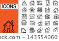 Collection of House Icons - Home & Real Estate Vector Symbols 143554060