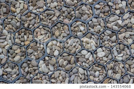 Gravel stabilization grid for permeable paving, drainage and sustainable landscape design Gravel stabilization grid for permeable paving, drainage and sustainable landscape design 143554068