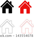 Home & Real Estate Vector House Icons Collection 143554078