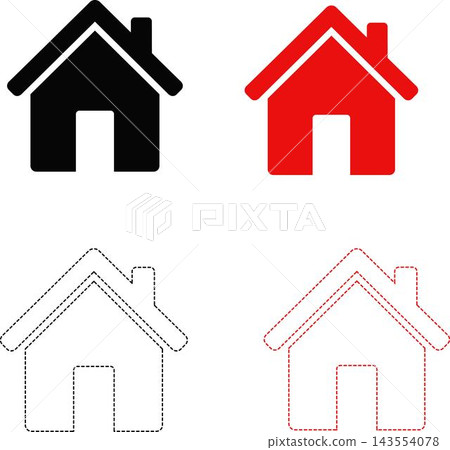 Home & Real Estate Vector House Icons Collection Home & Real Estate Vector House Icons Collection 143554078