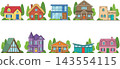 Flat Design House Icons: Home, Real Estate & Architecture Vector Set 143554115