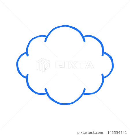 Fluffy Cloud Weather Forecast Symbol Hand Drawn Doodle Vector Graphic Illustration Fluffy Cloud Weather Forecast Symbol Hand Drawn Doodle Vector Graphic Illustration 143554541