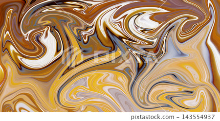 Gold brown liquid marble texture background vector fluid acrylic paint swirling illustration Gold brown liquid marble texture background vector fluid acrylic paint swirling illustration 143554937