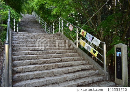 日本山梨縣，樓梯，新倉山淺間公園 143555750