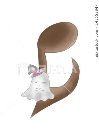 Musical notes with ghosts on them Musical notes with ghosts on them 143555947