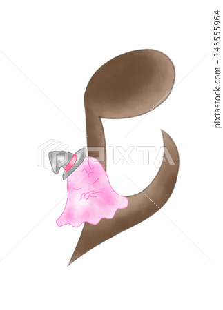 Ghost-shaped musical note Ghost-shaped musical note 143555964