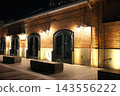 Light-up red brick warehouse 143556222